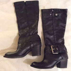BOTAS SEÑORA KENNETH COLE REACTION CUERO NEGRO ESTILO CICLISTA TALLA 3 REINO UNIDO NUEVAS - Imagen 1 de 12