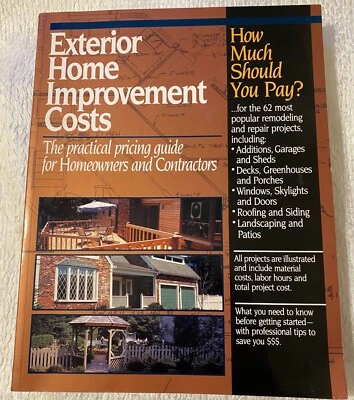 Exterior Home Improvement Costs (1996, Trade Paperback, Revised edition) - Image 1 of 4