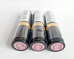 3 PACK Revlon Super Lustrous Lipstick 457 WILD ORCHID, Pearl Finish, New, SEALED - Picture 1 of 7