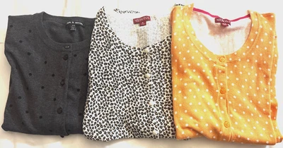 NUEVO SIN ETIQUETAS - LOTE DE 3 suéteres/cárdigan para mujer M-MERONA, CABLE Y CALIBRE Foto 1 de 4