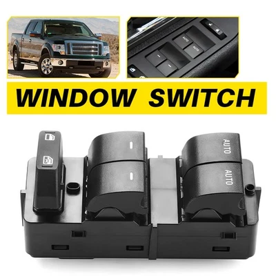 Interruptor de ventana eléctrica delantero izquierdo para Ford F-150 2011-14 Lincoln Mark LT 2011-2017 Foto 1 de 4