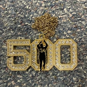 David Ortiz Necklace Bling Chain 500 Home Run Boston Red Sox - Picture 1 of 1