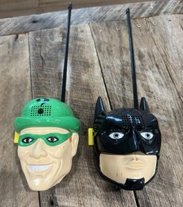 VINTAGE DC COMICS BATMAN AND JOKER WALKIE TALKIES 1995 MICRO GAMES Tested Work - Picture 1 of 4