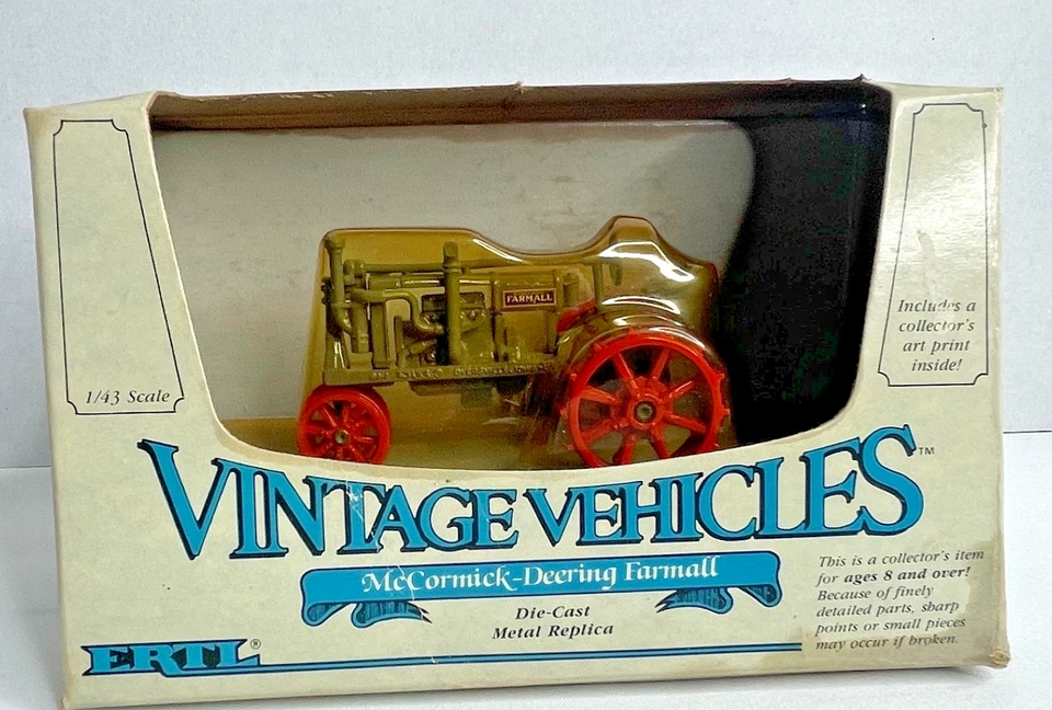 Ertl Vintage Vehicles Mccormick-deering Farmall Tractor 1 43 Scale