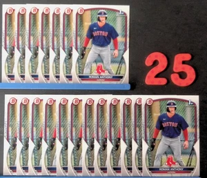 25x ROMAN ANTHONY RED SOX RC 1ª tarjeta 2023 Bowman Prospects #BP-71 - Imagen 1 de 3