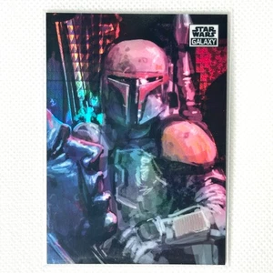 2021 Topps Chrome Star Wars Galaxy #74 Boba's Prize Prism Refractor /75 - Picture 1 of 8