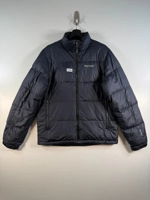 Marmot 650 Men’s Full Zip Mockneck Down Puffer Jacket Blue Sz Medium 22.5x28 - Image 1 of 4