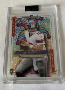 Eli MANNING 2024 Wild Card 5 Draw 1/1 DISCO JOKER TARJETA EXTREMADAMENTE RARA - Imagen 1 de 3