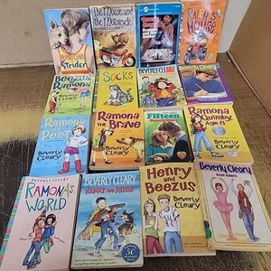 Lot of 16 Beverly Cleary Juvenile Chapter Ramona Henry Children Book MIX ASSORTD - Picture 1 of 1