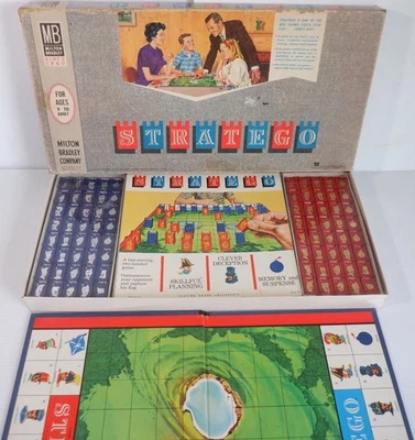 1961 1962 Stratego Vintage Milton Bradley Board Game Absolutely 100% Complete - Image 1 of 4