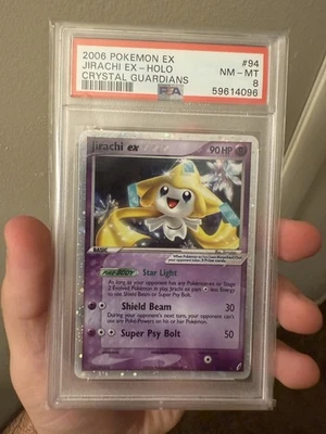 2006 POKEMON CRYSTAL GUARDIANS JIRACHI #94 ULTRA RARE HOLO PSA 8 NM-MT #68828104 - Image 1 of 2