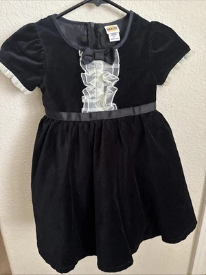 Vestido Esmoquin Harajuku Mini Target Gwen Stefani Niñas Terciopelo Talla 5T Negro Foto 1 de 4