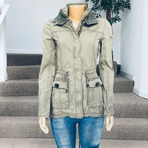 Neu Abercrombie Rare Vintage S Army Green Hooded Parka Utility Hooded Jacket - Bild 1 von 16