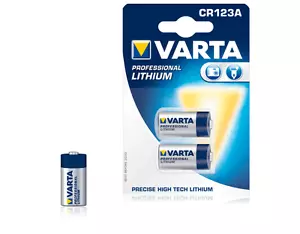 Varta CR123A Lithium 2x Camera Battery Photo Power 1430 mAh 06205 - Picture 1 of 1