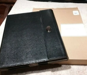 Pottery Barn Accents McKenna Tablet Case Compatible w/ iPad 2 Black Leather - Bild 1 von 7