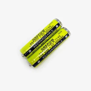2 x AAA Grepow Rechargable Batteries 300mAh 1.2v AAA300 HRLR 11/45 - Picture 1 of 5
