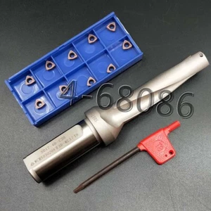 5PC WCMX030208 insert+WC-17-4D-C20 17mm water jet drill U drill indexable drill - Picture 1 of 5