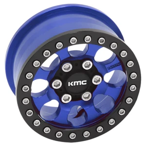 Vanquish 1.9" KMC KM237 Riot Beadlock Crawler Wheels (Blue) VPS08134 - Picture 1 of 3