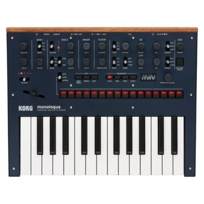 Korg Monologue-BL Monophonic Analog Synthesizer Dark Blue 25-keys Genuine - Image 1 of 4