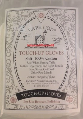 Guantes de retoque Cape Cod 8825 100% algodón - para eliminar huellas dactilares y luz - Imagen 1 de 4
