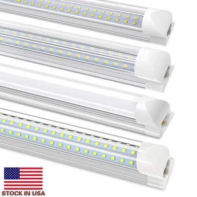 2FT 4FT 5FT 6FT 8FT LED Shop Light Fixtures T8 LED Tube Lights 14W~120W Garage - Image 1 of 4