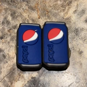 Pepsi Soda Charm For Crocs Shoe Charms - 2 Pieces Christmas Stocking Stuffer - Picture 1 of 2