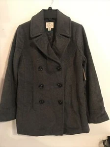 ST JOHNS BAY - WOMEN - PEACOAT - Grey- SIZE Medium RET.@$200.00 (10-BX-9) - Picture 1 of 7