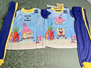 Neu mit Etikett Zwillinge 6 7 FLIP ART Spongebob Schwammkopf Pyjama Frühling Weihnachten Geburtstage - Bild 1 von 12