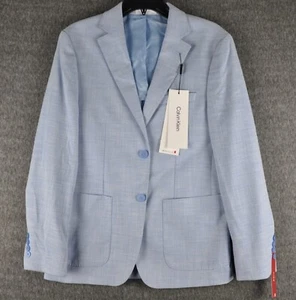 BNWT Calvin Klein Mens Solid Slim Fit Soft Sport Coat Light Blue (38S) - Picture 1 of 5
