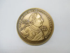 Medaglia Assicurazione Moneta Società dei Fuochi Berlino 1718 - 1968 Re Guglielmo - Foto 1 di 2