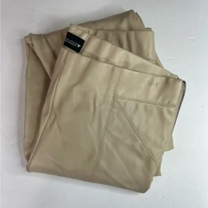 Zara Faux Leather Straight Leg Pants S - Picture 1 of 8