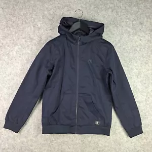 DC Shoes Jacket Womens 14 Large Blue Navy Full Zip Hood Pocket Skate 7673 - Picture 1 of 13