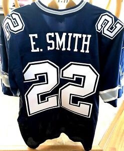 Emmitt Smith Dallas Cowboys 1996 authentic Nike stitched blue double star jersey