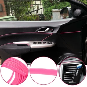 5M Universal Pink Rubber Automobile Trim Strip Car Edge Gap Line Accessories - Bild 1 von 6