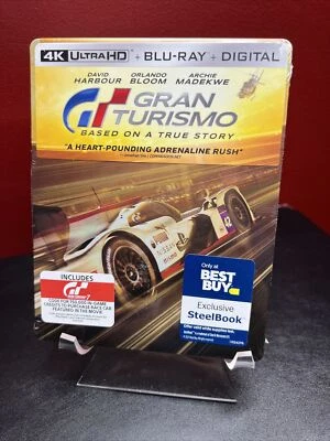 Gran Turismo Steelbook (4K UHD+Blu-ray+Digital) Factory Sealed Foto 1 de 4