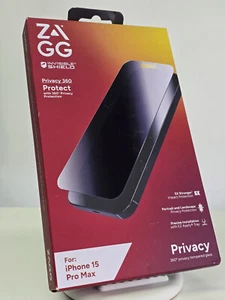 Protection d'écran ZAGG InvisibleShield Privacy 360 pour Apple iPhone 15 Pro Max - Photo 1 sur 3