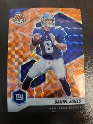 2021 Mosaic Daniel Jones ORANGE REACTIVE PRIZM card #149 - Image 1 of 2