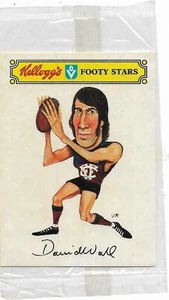 1974 Kellogg's Sticker / Decal Fitzroy - David WALL (Unopened Original Pack) - Picture 1 of 1
