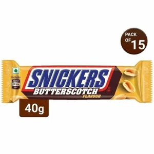 Snickers Butterscotch Flavour Chocolates- 40 gm Bar x 15 pack - FREE SHIPPING - Picture 1 of 5