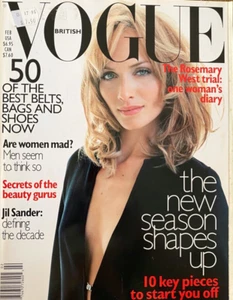 Vogue UK February 1996 Amber Valletta Kate Moss Yasmeen Ghauri Liv Tyler Cézanne - Picture 1 of 12