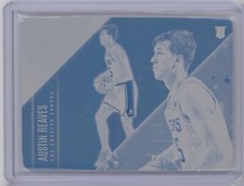 AUSTIN REAVES 2021-22 PANINI CHRONICLES #534 CYAN PRINTING PLATE ROOKIE RC