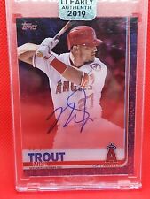 2019 Topps Clearly Authentic Auto Mike Trout #CAA-MT #3 25 On card!!! Angels!