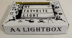 Cinema Light Box Changing Lighted Up 255 Black & Colored Letters Numbers Symbols - Picture 1 of 5