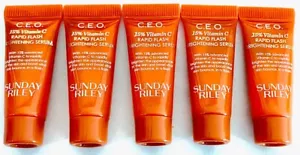 Menge 5 SUNDAY RILEY CEO 15 % Vitamin C Rapid Flash Aufhellendes Serum 0,17 Unzen/5 ml - Bild 1 von 2