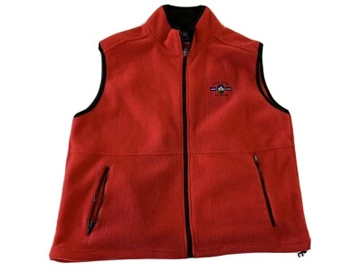 Ouray Sportwear Horn Creek Colorado Winter Fleece Vest Men's XL Red - Image 1 of 4