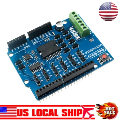 L298P Shield UNO R3 Motor Driver Module 2A H-Bridge 2 Channel For Arduino 2560 - Image 1 of 4