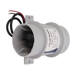 12V Inline Blower, High Air Compact 3 Inch Inline Duct Fan for Ducting - Picture 1 of 9