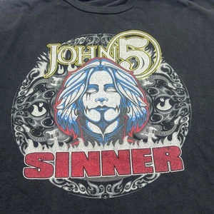 John 5 Sinner Tour T-Shirt 2022 HERREN XXL 2XL schwarz - Bild 1 von 19