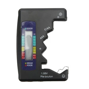 Black Digital Battery Capacity Gauge Tester Universal DCN AAA AA 9V 1 5 BA - Picture 1 of 22