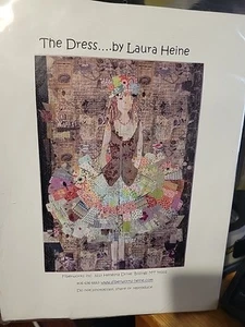 THE DRESS Collage Quilt Pattern by Laura Heine ~ 50" x 70" Fiberworks Inc New - Picture 1 of 2